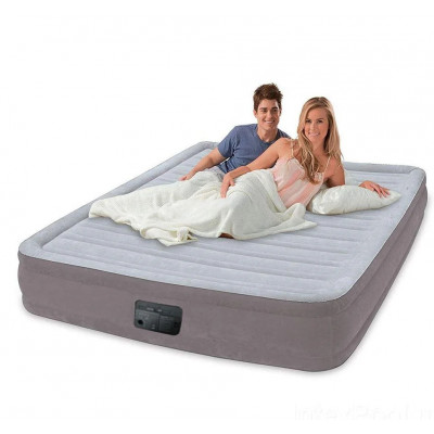 Надувная двуспальная кровать Intex 67770 Comfort Airbed With Built-In Electric 203 x 152 x 33см