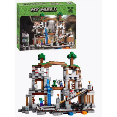 Конструктор Майнкрафт (арт. 23019) Шахта з монстрами 922 деталей