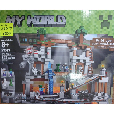 Конструктор Майнкрафт (арт. 23019) Шахта з монстрами 922 деталей