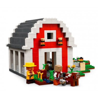 Конструктор Майнкрафт (арт. 11802 ) Красный амбар 799 деталей