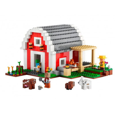 Конструктор Майнкрафт (арт. 11802 ) Красный амбар 799 деталей