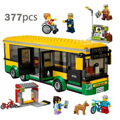 Конструктор City (арт. 19079) "Автобусная остановка" 377 деталей