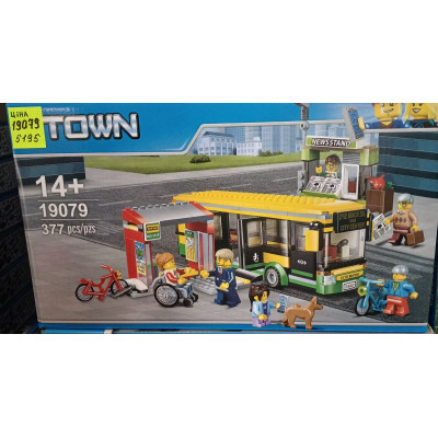 Конструктор City (арт. 19079) "Автобусная остановка" 377 деталей