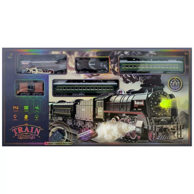 Железная дорога Р/У Classical Railroad Пассажирский поезд 660+ см - пар, звук, свет, на аккумуляторе