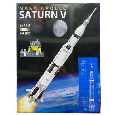 Конструктор космос (арт. 60005) NASA APOLLO Saturn V 1969 деталей