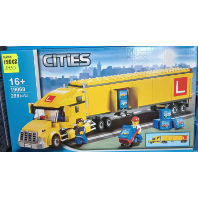 Конструктор City (арт. 19068) "Грузовик трейлер" 298 деталей