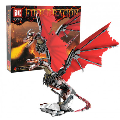 Конструктор (арт. 7070) Вогняний дракон Візеріон з Ігри престолів на 1018 деталей