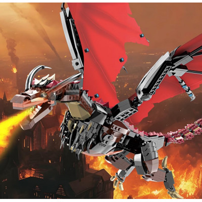 Конструктор (арт. 7070) Вогняний дракон Візеріон з Ігри престолів на 1018 деталей