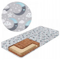 Матрац для дитячого ліжечка із змійкою КПК кокос-поролон-кокос 120х60 см. Товщина 10 см.