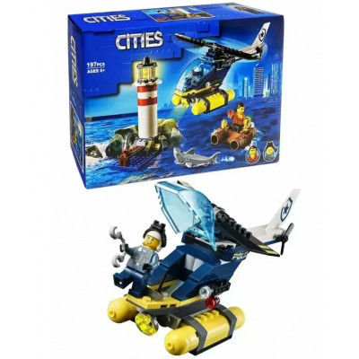 Конструктор City (арт. 11620) "Морская полиция" 197 деталей