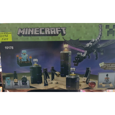 Конструктор Майнкрафт (арт. 10178) "Острів дракона" 632 деталей