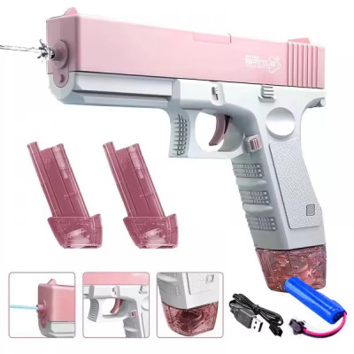 Водяний пістолет з акумулятором - дизайн Glock, стрілянина на 8 м (арт. BT8188)