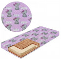 Матрас Мишки для детской кроватки КПК-LUX кокос-поролон-кокос, 120х60 см. Толщина 7 см. много цветов