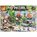 Конструктор MyWorld - Minecraft - Большая Шахта Крипера, 12 персонажей, LED-подсветка