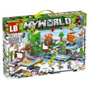 Конструктор MyWorld - Minecraft - Большая Шахта Крипера, 12 персонажей, LED-подсветка