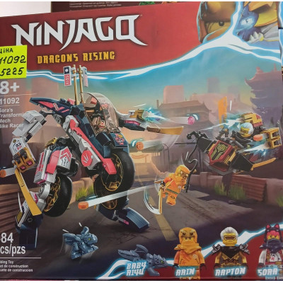 Конструктор Ниндзяго (арт. 11092) Байк- трансформер Соры 384 детали