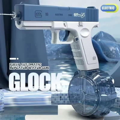Водяной пистолет с аккумулятором - увеличенная емкость, стрельба на 8 м - Glock