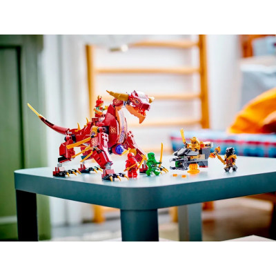 Конструктор Ніндзяго (арт. 11093) "Лавовий дракон-трансформер" 479 деталей