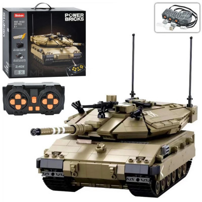 Конструктор - Танк на радиоуправлении Меркава Mk.4 - 937 деталей (Sluban M38-B1022)