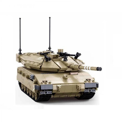 Конструктор - Танк на радиоуправлении Меркава Mk.4 - 937 деталей (Sluban M38-B1022)