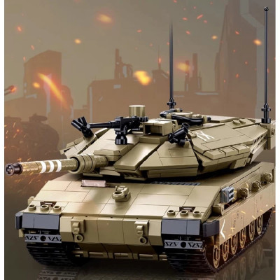 Конструктор - Танк на радиоуправлении Меркава Mk.4 - 937 деталей (Sluban M38-B1022)