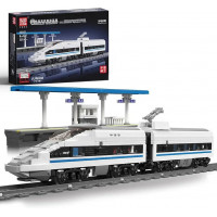Конструктор Mould King 12021 "Залізниця на радіокеруванні. Високошвидкісний поїзд High-speed Train CRH3