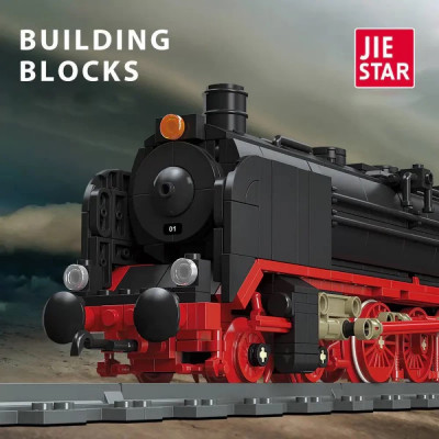 Конструктор Jie Star 59004 "Локомотив, паровоз BR01" 1173 деталей