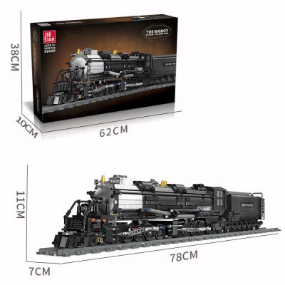Конструктор Jie Star 59005 "Локомотив, паровоз Big Boy" 1608 деталей