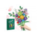 Конструктор Panlos 655001 "Bouquet Flowers Букет Квіти 12шт" 999 деталей