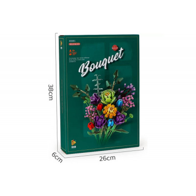 Конструктор Panlos 655001 "Bouquet Flowers Букет Квіти 12шт" 999 деталей