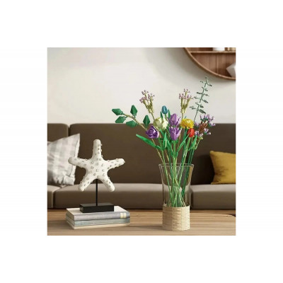 Конструктор Panlos 655001 "Bouquet Flowers Букет Квіти 12шт" 999 деталей