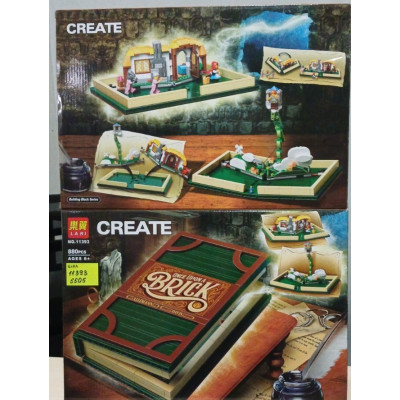 Конструктор (11393) Розкривається книга,880 деталей