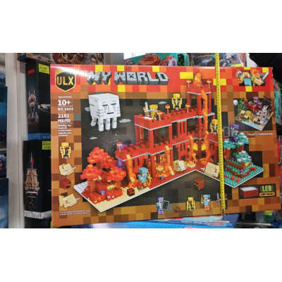 Конструктор Minecraft (арт. 2181) Вогняне королівство з LED-підсвічуванням, 2181 деталь