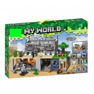 Конструктор My world - Minecraft - Сражение Стива в городе Черепов, 2 в 1 (арт. 820)