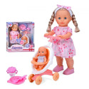 Інтерактивна лялька Даша з пупсом у колясці 40 см (Limo Toy M5959)