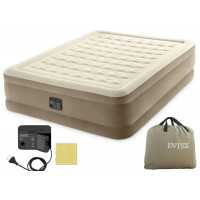 Двоспальне надувне ліжко Intex 64128 152х203х46 см