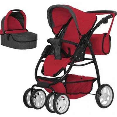 Коляска для ляльок CARRELLO AVANTI 9662 RED