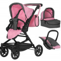 Коляска для ляльок CARRELLO 9636 PINK