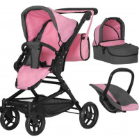 Коляска для ляльок CARRELLO 9636 PINK