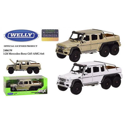 Машинка металева MERCEDES-BENZ G63 AMG 6X6 (24061W)1:24