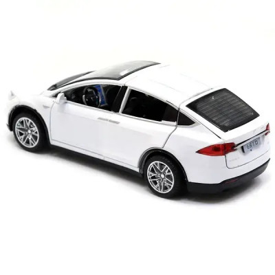 Металлическая модель Tesla Model X, 6603, 1:32 Белая