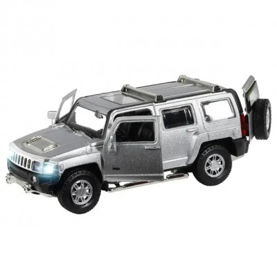 Металева машинка Hummer H3 68321, 1:32 Сірий