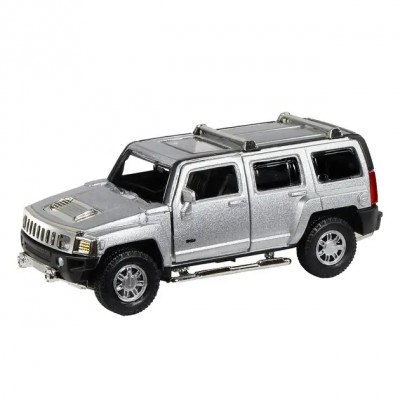 Металева машинка Hummer H3 68321, 1:32 Сірий