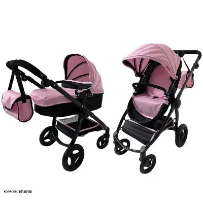 Візок для ляльки 2в1 CARRELLO 9696 pink