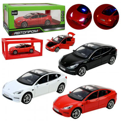 Металева автомодель Автопром Tesla model 3