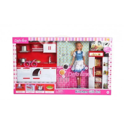 Набір лялька з меблями кухня Defa 8085