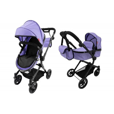 Коляска для ляльки 2в1 CARRELLO ALFA 9707 PURPLE