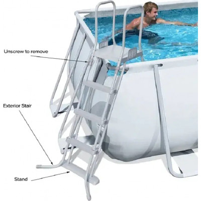 Лестница для бассейна Intex 28075 высотой до 107 см