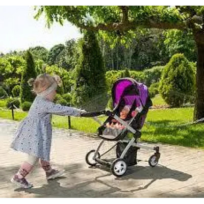 Коляска для ляльок CARRELLO 9651 PURPLE