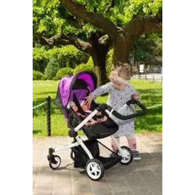Коляска для ляльок CARRELLO 9651 PURPLE